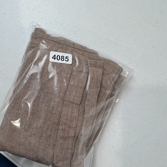 Flax by Angelheart Women's 100% Linen Midi Skirt‎ Elastic Waist Beige - Picture 12 of 12